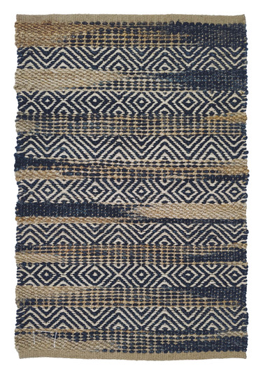 Jute Shuttle Weave Durrie W/ Hamming -(MH-11187) -1.6 X 2.3m Jute Shuttle Weave Durrie W/ Hamming -(MH-11187) -1.6 X 2.3m