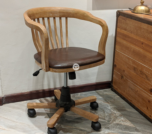 Wilson Club Office Chair in Wash Grey Wilson Club Office Chair in Wash Grey