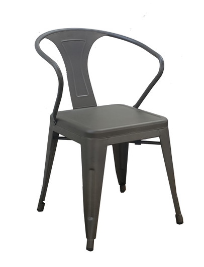 Tolix LB Bistro Chair In Vintage Light Gray Tolix LB Bistro Chair In Vintage Light Gray