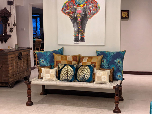 Rustic Indian Strung Daybed 