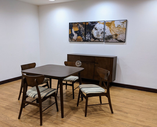 Athens 453 Square Dining set In Walnut 130299-OUT OF STOCK