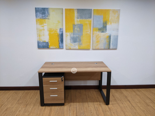 Modern Desk With Mobile Drw. Ped. In MC02 Modern Desk With Mobile Drw. Ped. In MC02