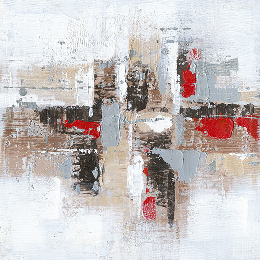 Painting - Red Brown 1 (H7038)-Sold as a set of 4 -(30X30)CM