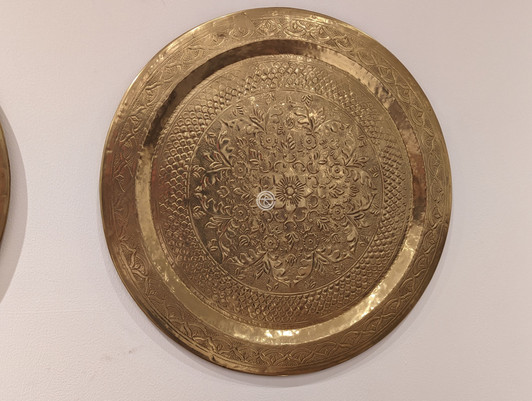 Decorative Circular Wall Hanging In Brass (T5073)
