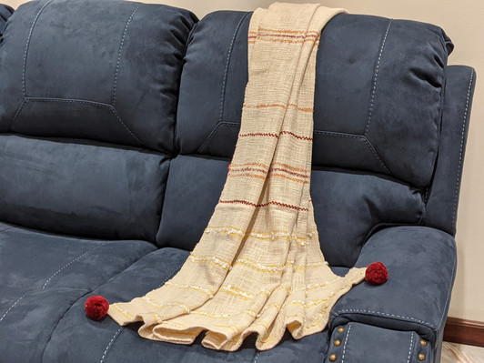 Throw with Tassels TH34 - A4542 130x170 cms Throw with Tassels TH34 - A4542 130x170 cms