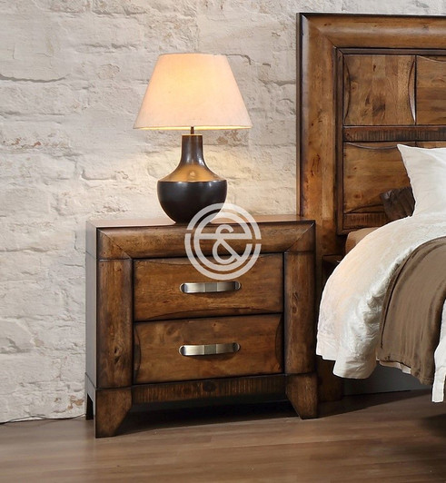Milanee Bedside Cabinet in Nevada Brown Color Milanee Bedside Cabinet in Nevada Brown Color