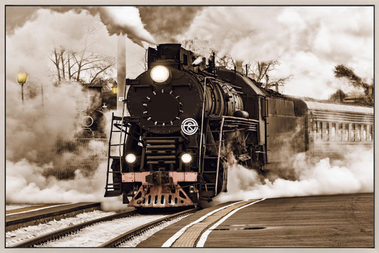 Tempered Glass Wall Art - Locomotive DE0101-(120X80)CM-OUT OF STOCK