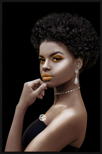 Tempered Glass Wall Art - Modern Woman RF3314-(80X120)CM