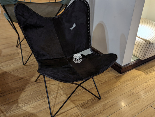 Butterfly Leather Chair - Black and White  Butterfly Leather Chair - Black and White