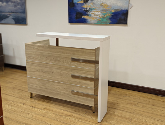 OZ-830-13 - Empire 1.3m Reception Counter In Elm OZ-830-13 - Empire 1.3m Reception Counter In Elm