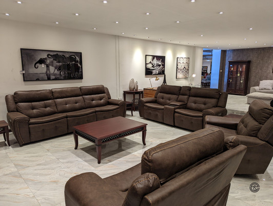 Darius 7 Seater Zero Gravity Triple Power Recliner in Brown with DDT 