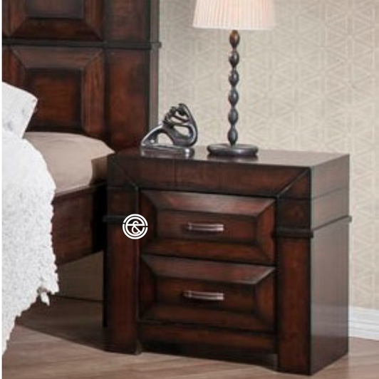 Norman Bedside Cabinet - Antique Sinari Norman Bedside Cabinet - Antique Sinari