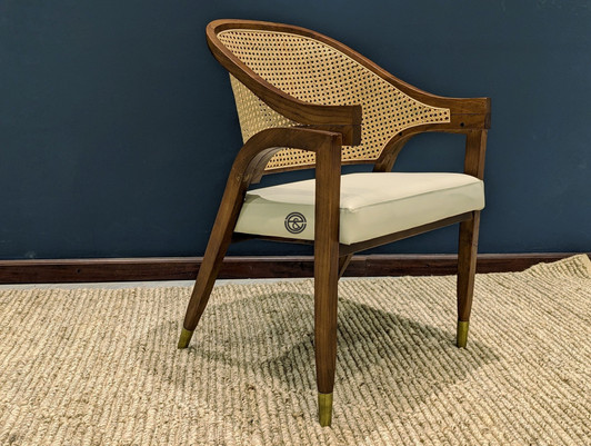Bambi Bistro Chair With Rattan Back (Brown) Bambi Bistro Chair With Rattan Back (Brown)