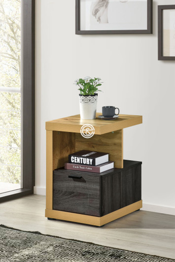 Berlin End Table (Woton And Canyon Grey Finish) Berlin End Table (Woton And Canyon Grey Finish)