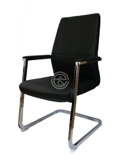 Executive Visitors Chair In Black PU - V2202 Executive Visitors Chair In Black PU - V2202