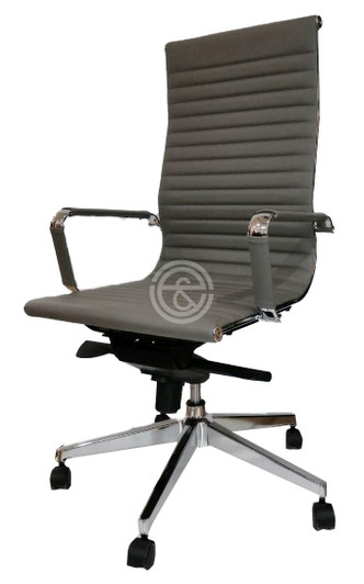 Sunny HL - HB Chair In Grey PU  Sunny HL - HB Chair In Grey PU