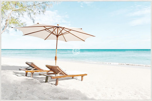 Tempered Glass Wall Art - Beach Beds - BD4889-1-(120X80)CM-OUT OF STOCK Tempered Glass Wall Art - Beach Beds - BD4889-1-(120X80)CM-OUT OF STOCK