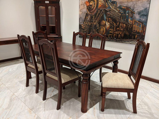 Gedi 6 Seater Dining Set (Made on Order) Gedi 6 Seater Dining Set (Made on Order)