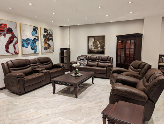 Buxton 7 Seater Recliner In Brown (J193) Buxton 7 Seater Recliner In Brown (J193)