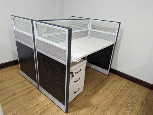 2 Way Workstation 1.2m x 1.2m in Grey (KWT-22)  2 Way Workstation 1.2m x 1.2m in Grey (KWT-22)