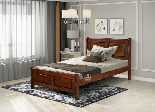 Saturn Single Bed in Medina Oak (Mattress 107X200CM) Saturn Single Bed in Medina Oak (Mattress 107X200CM)
