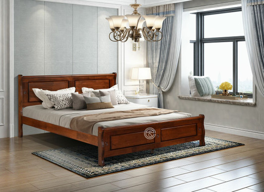 Saturn Queen Bed in Medina Oak (Mattress 152X200CM) Saturn Queen Bed in Medina Oak (Mattress 152X200CM)