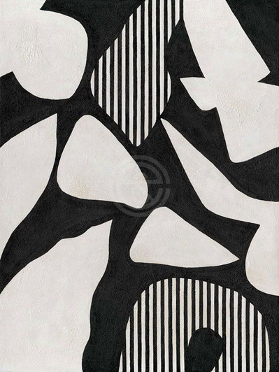 Painting -  White and Black Abstract (M3521)-(90X120)CM Painting -  White and Black Abstract (M3521)-(90X120)CM