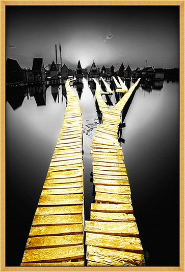 Canvas Wall Art - Golden Pier ACZ758-10 (583x750)MM Canvas Wall Art - Golden Pier ACZ758-10 (583x750)MM
