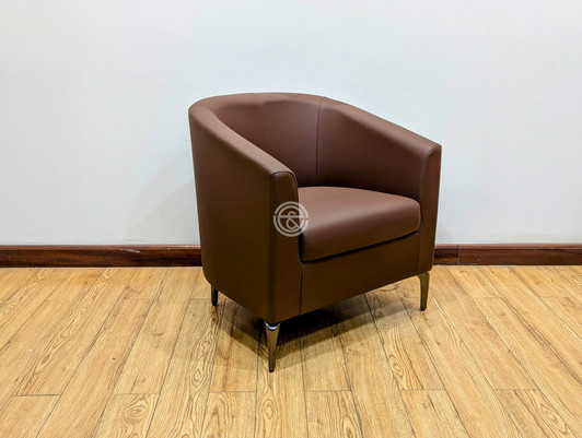 V6151 Reception Chair In Dark Brown PU V6151 Reception Chair In Dark Brown PU