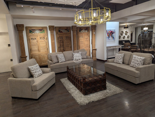 Davis 6 Seater Sofa in Light Brown