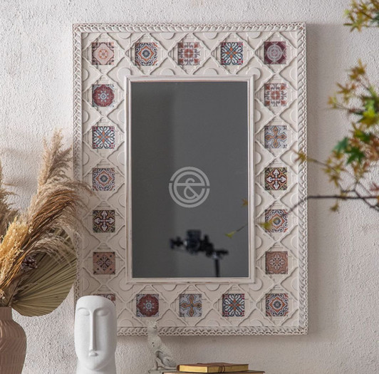 Retro Tile Mirror  (MY23-A2620)-70X100CM Retro Tile Mirror  (MY23-A2620)-70X100CM