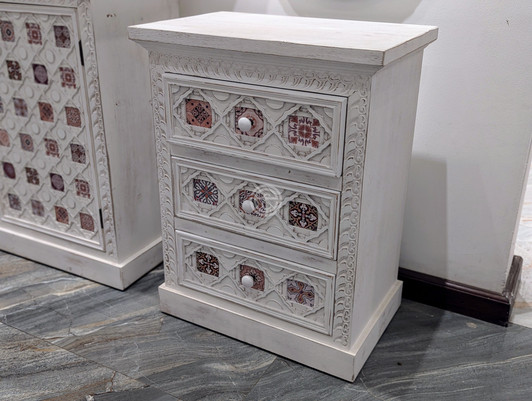 Retro Tile 3drw Cabinet    (MY23-A2618) Retro Tile 3drw Cabinet    (MY23-A2618)