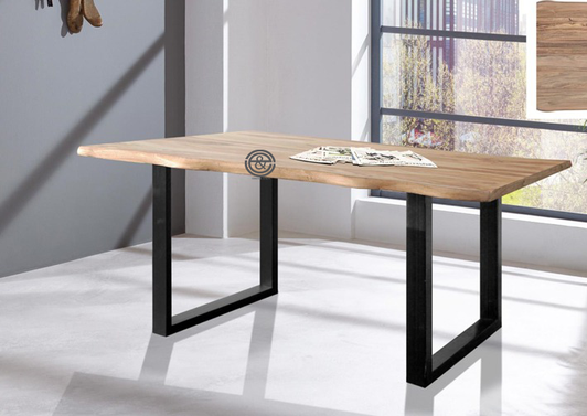 Live Edge Dining Table In Sheesham    (2.2x1.0Meter)