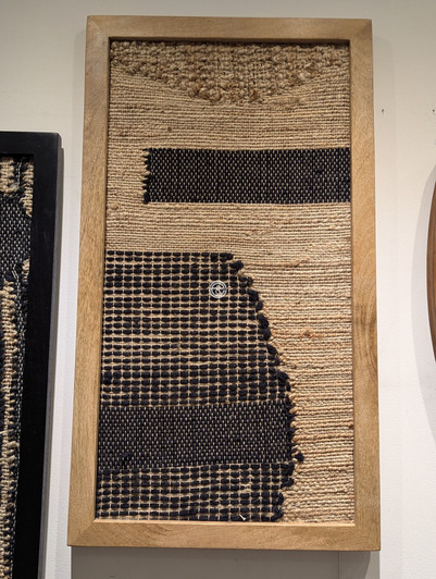 Wooden Frame Jute Wall Art (50x90 cm) - A7892 Wooden Frame Jute Wall Art (50x90 cm) - A7892