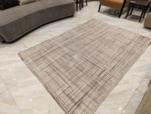 Hair On Leather Dark Grey Weaved Carpet - 23P - 80017