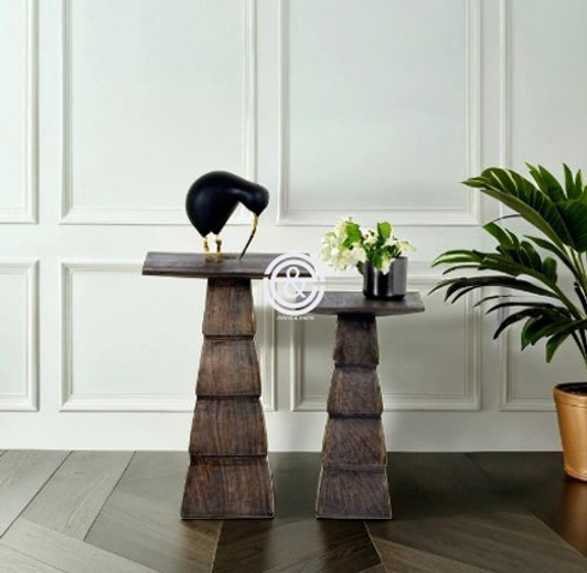 Set of 2 Myra Side stools In Grey