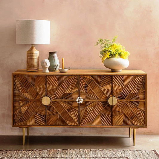 Leela 4 Door Sideboard In Natural  