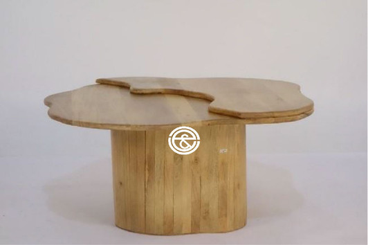 Abstract Layered Coffee Table in Natural 