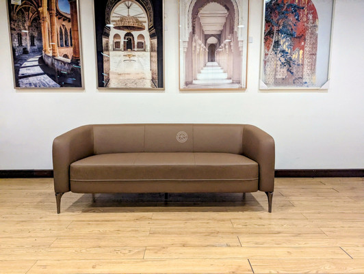 S9133M Reception Sofa 3S in Light Brown PU -OUT OF STOCK