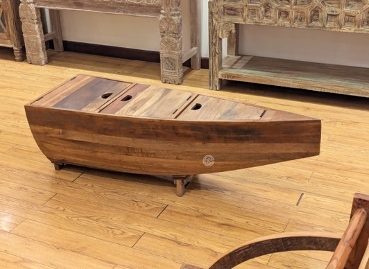 Rustic Boat Coffee Table