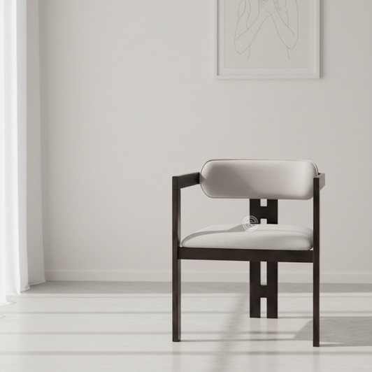 Bowen Bistro Chair In Black with Fabric Bowen Bistro Chair In Black with Fabric