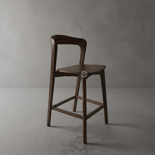 Oliver Bar Chair In Brown   Oliver Bar Chair In Brown