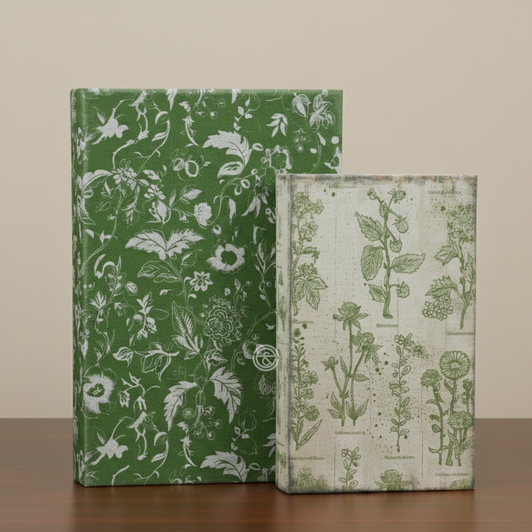 Green Décor Book Set of 2 (D8142)