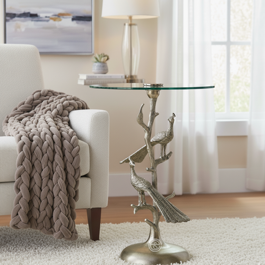 Peacock Accent Table (D8426)