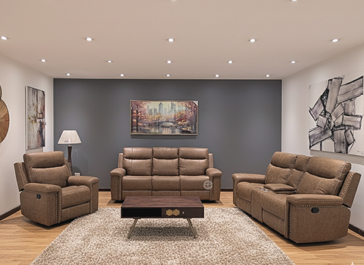 Ralph 6 Seater Recliner In Brown Ralph 6 Seater Recliner In Brown