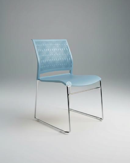 Linkable & Stackable Multi Purpose Chair in Blue (V6143)