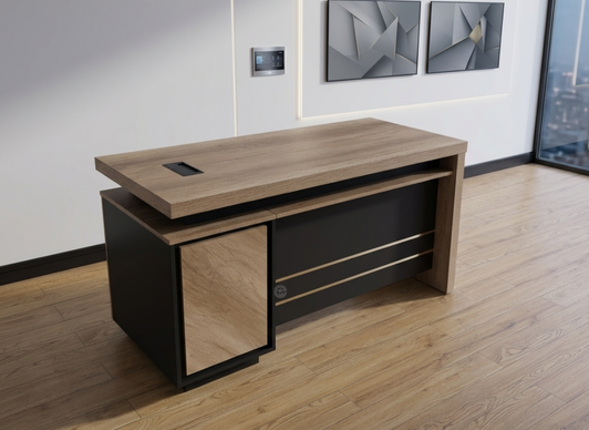 Valent 1.4m Clerical Desk in MC02/Grey 