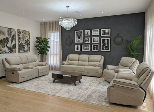 Sparta 7 Seater Recliner In Buff (J199)