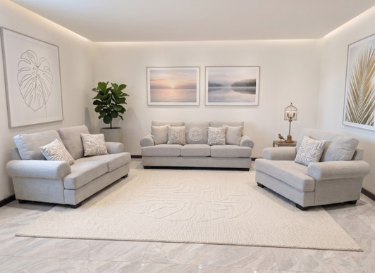 Karley 6 Seater Sofa in Beige (C1138)