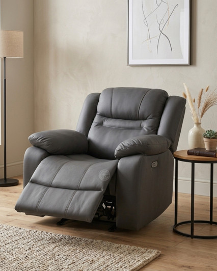 Torino 1 Seater Glider Recliner In Gray (J552 )
